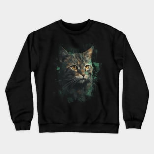 Cute Cat Miaw Crewneck Sweatshirt